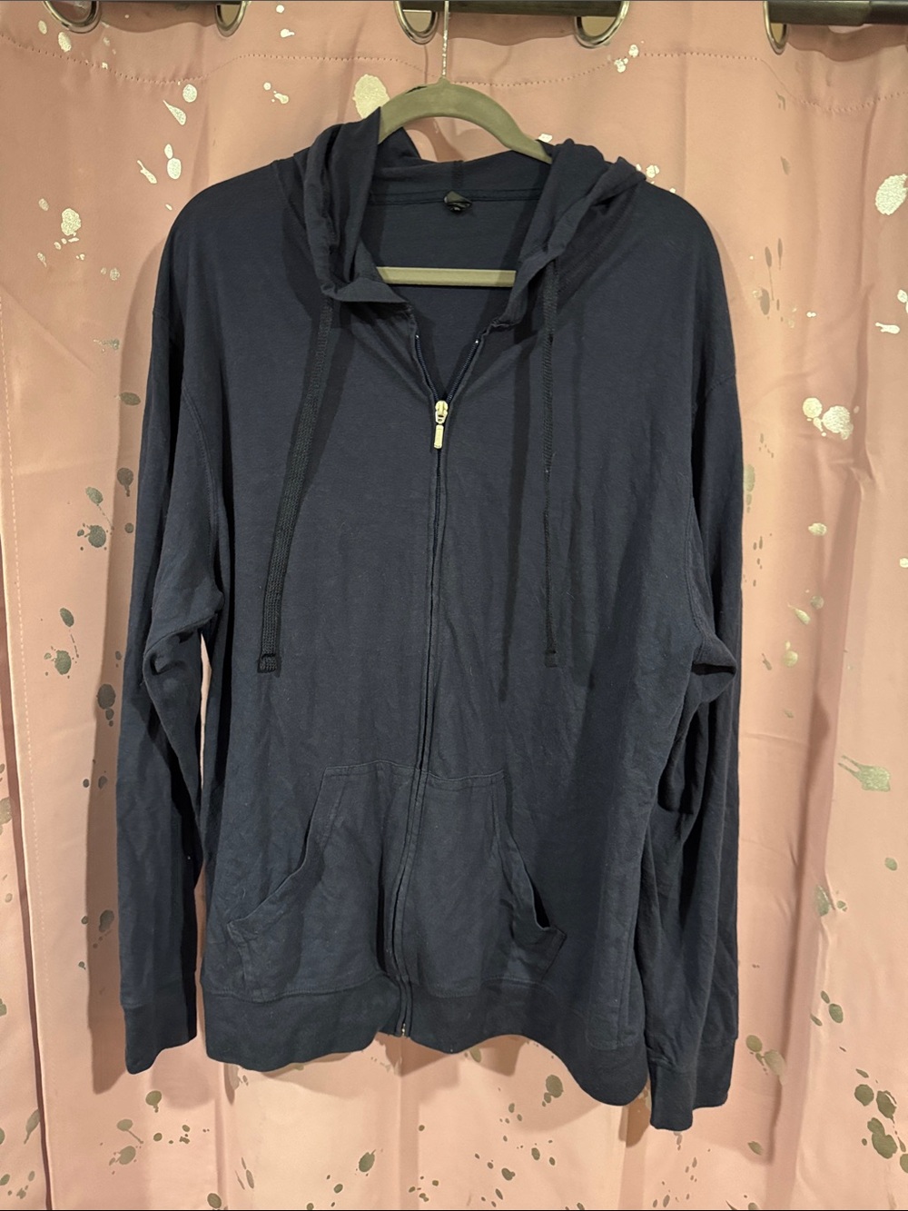 Tultex Navy Blue Zip-Up Hoodie